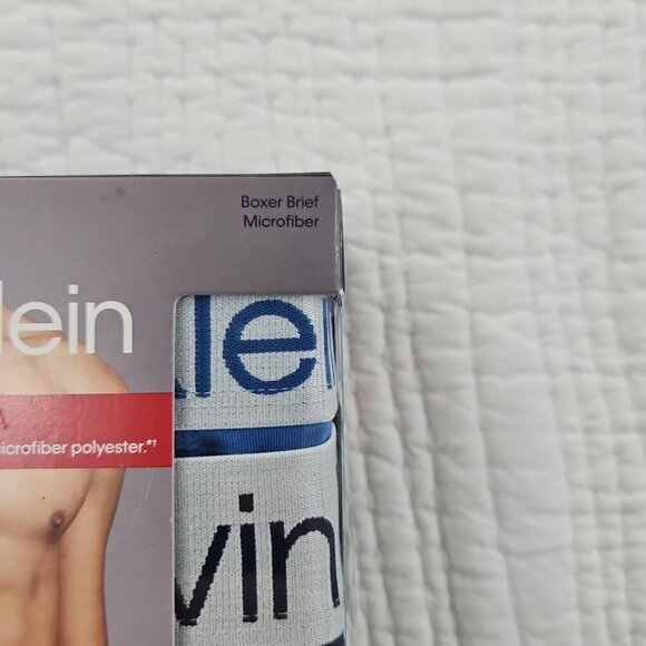 4 Pk Calvin Klein Microfiber Boxer Brief Men's Medium 32-34 Classic Fit NEW NIB - Picture 6 of 16